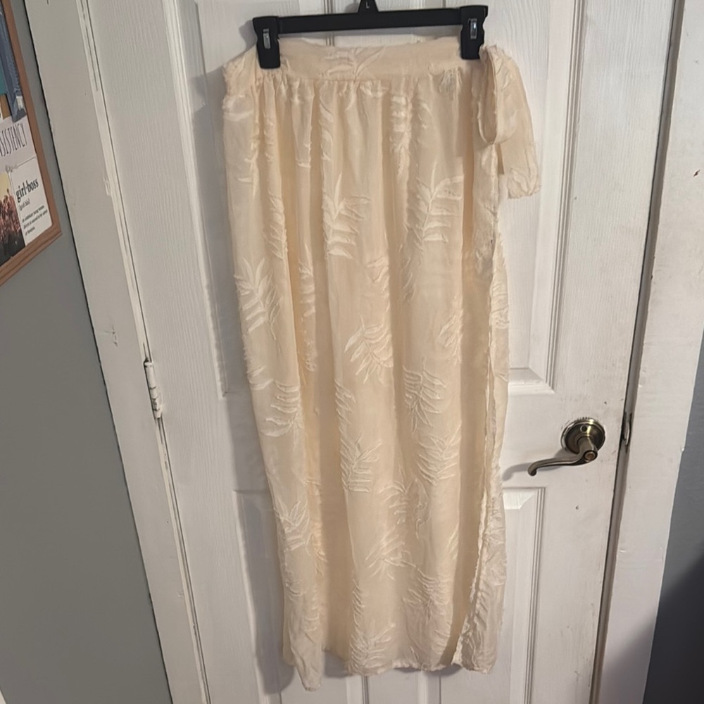 Cover Up Cream Skirt